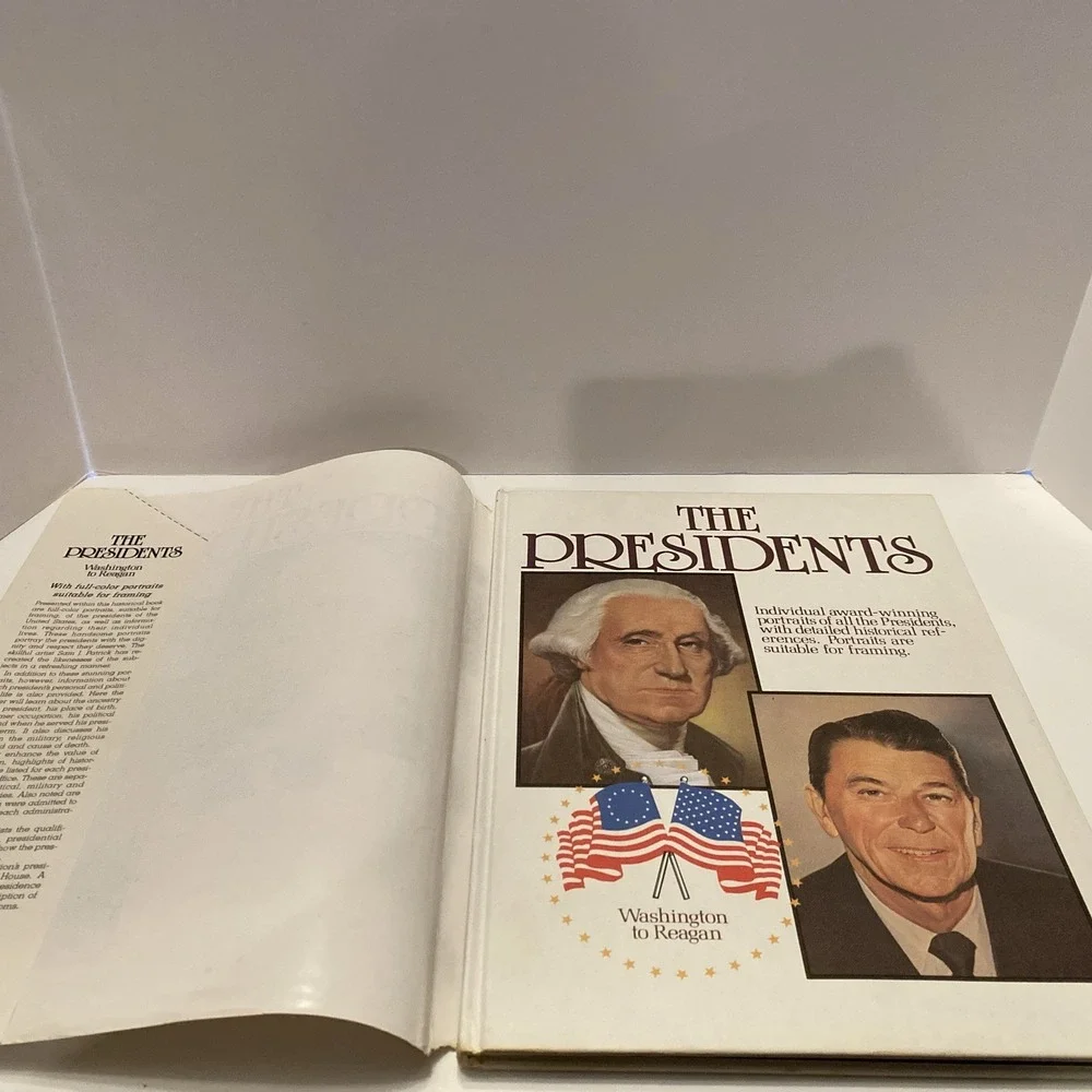 The Presidents Washington To Reagan 1984 HCDJ Oversized Award‎ Winning Portraits